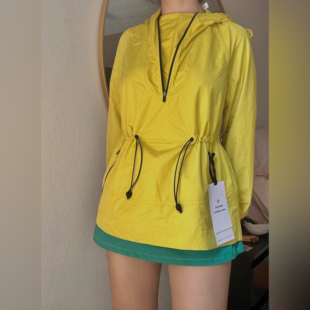 [4] LULULEMON Cinch-Waist Half-Zip Running Jacket